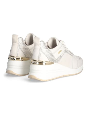 Liu Jo Sneakersy w kolorze kremowym na koturnie