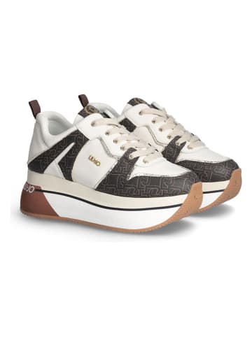 Liu Jo Sneakersy w kolorze biało-brązowym