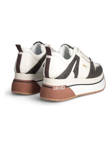 Liu Jo Sneakersy w kolorze biało-brązowym
