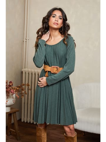 Joséfine Plisseekleid "Balor" in Grün