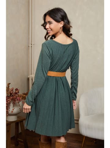 Joséfine Plisseekleid "Balor" in Grün