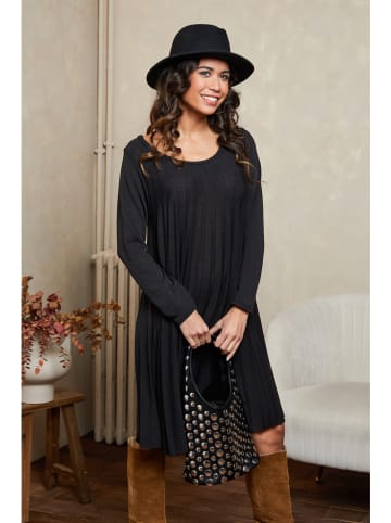 Joséfine Plisseekleid "Balor" in Schwarz