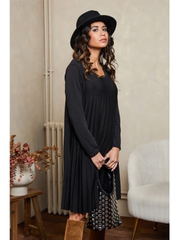 Joséfine Plisseekleid "Balor" in Schwarz