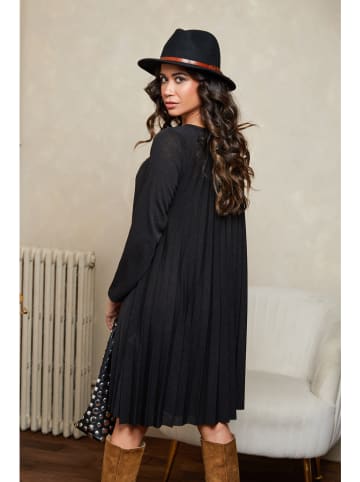 Joséfine Plisseekleid "Balor" in Schwarz