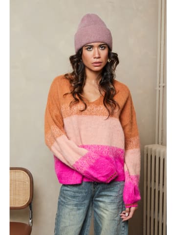Joséfine Pullover "Chantal" in Pink/ Orange/ Rosa