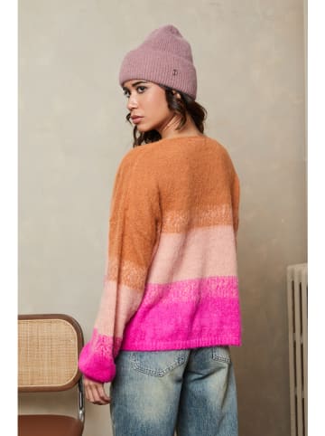 Joséfine Pullover "Chantal" in Pink/ Orange/ Rosa