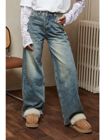 Joséfine Jeans "Flower" - Comfort fit - in Hellblau