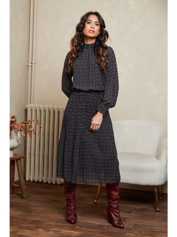 Joséfine Kleid "Karry" in Schwarz/ Weiß