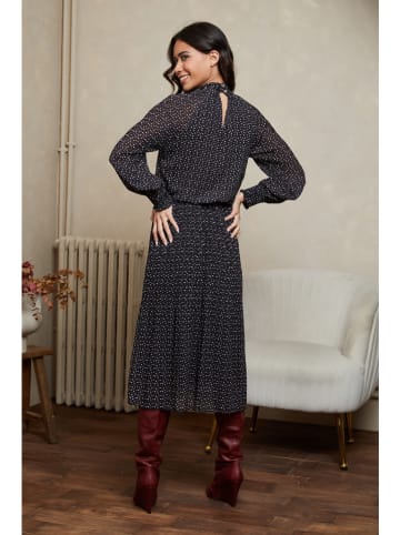 Joséfine Kleid "Karry" in Schwarz/ Weiß