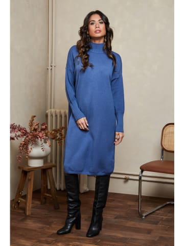 Joséfine Gebreide jurk "Lauris" blauw