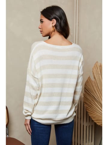 Joséfine Pullover "Quety" in Creme/ Beige