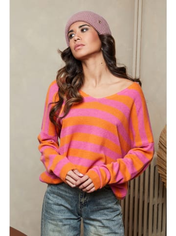 Joséfine Pullover "Quety" in Pink/ Orange