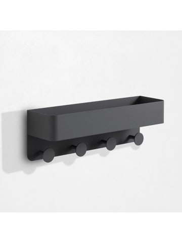 TFT Home Wandregal "Lou" in Grau - (B)45 x (H)15 x (T)12 cm