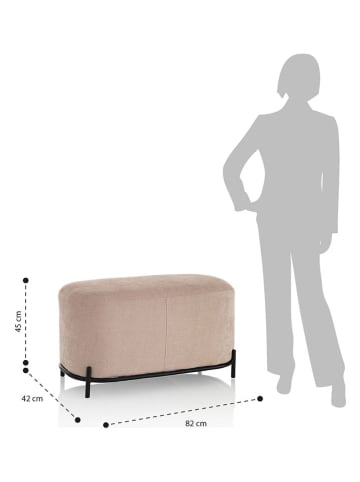 TFT Home Kruk "Vanity" beige - (B)82 x (H)45 x (D)42 cm