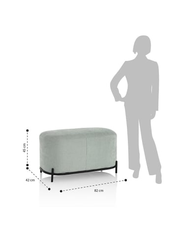 TFT Home Hocker "Vanity" w kolorze zielonym - 82 x 45 x 42 cm