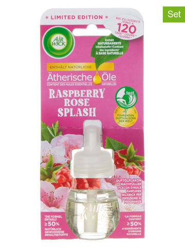 Air Wick 6er-Set: Duftöl-Nachfüller "Raspberry Rose Splash", je 19ml