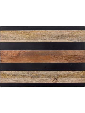 Bloomingville Schneidebrett ''Yasu'' in Schwarz/ Hellbraun -  (B)42,5 x (H)1,5 x (T)30,5 cm