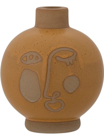 Bloomingville Kaarshouder "Jilian" lichtbruin - (H)15 x Ø 12,5 cm