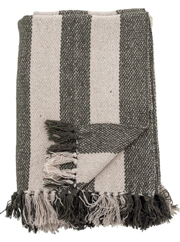 Bloomingville Woondeken "Jodina" beige/groen - (L)160 x (B)130 cm