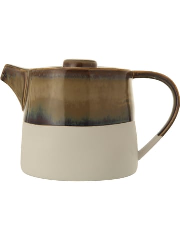 Bloomingville Theekan "Heather" lichtgrijs/bruin - (H)12,5 x Ø 13,5 cm