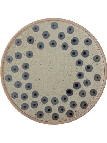 Bloomingville Ontbijtbord "Tinni" beige/blauw - Ø 21 cm