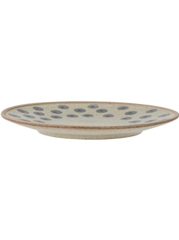 Bloomingville Talerz śniadaniowy "Tinni" w kolorze beżowo-niebieskim - Ø 21 cm