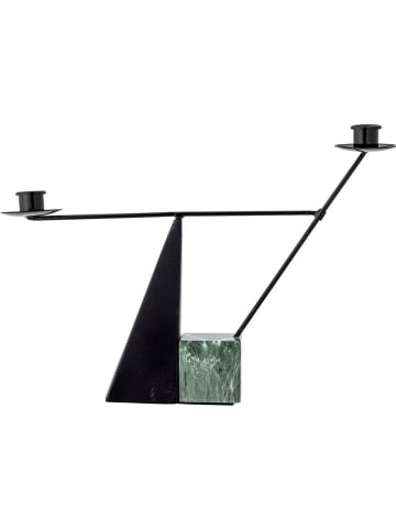 Bloomingville Kerzenhalter ''Jayda'' in Schwarz/ Grün - (B)40 x (H)26 x (T)7 cm