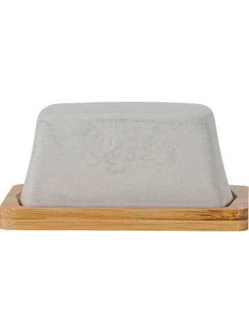 Bloomingville Butterdose ''Josefine'' in Hellbraun/ Grau - (B)16 x (H)7,5 x (T)12 cm