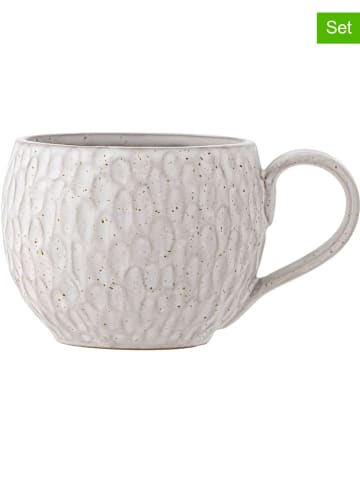 Bloomingville 2er-Set: Jumbotassen ''Maian'' in Weiß - 360 ml