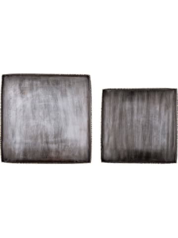 Bloomingville 2er-Set: Tabletts ''Cody'' in Silber