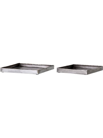 Bloomingville 2er-Set: Tabletts ''Cody'' in Silber