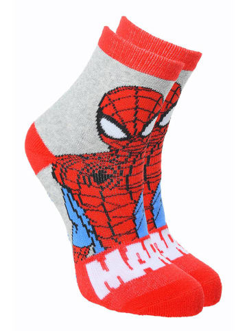 Spiderman Sokken "Spiderman" rood/grijs