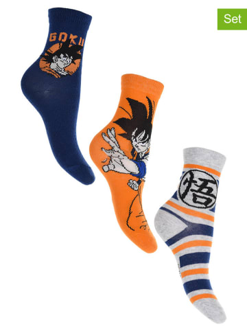 Dragon Ball Z 3er-Set: Socken "Dragon ball super" in Bunt