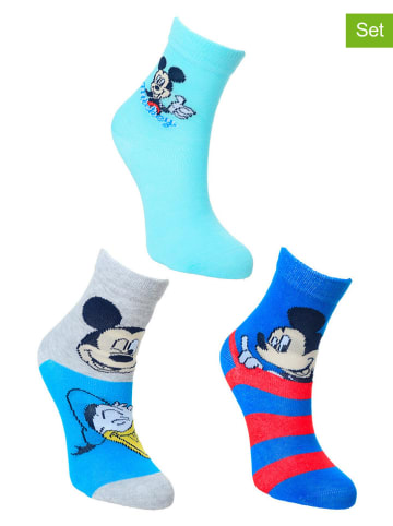 Disney Mickey Mouse 3er-Set: Socken "Mickey" in Bunt