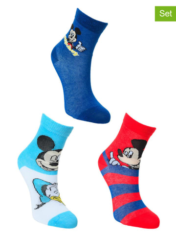 Disney Mickey Mouse 3er-Set: Socken "Mickey" in Bunt