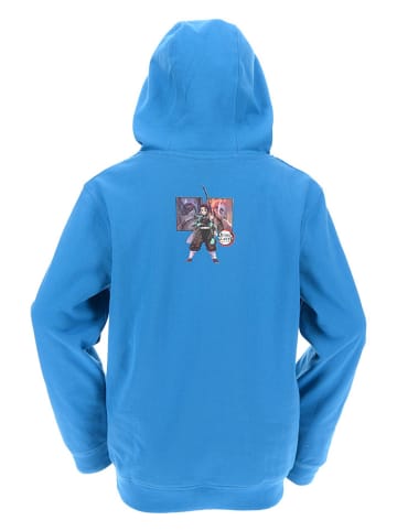 DEMON Hoodie "Demon slayer" in Blau