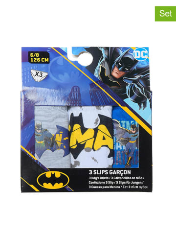 Batman 3-delige set: slips "Batman" wit/blauw