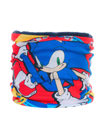 Sonic Loop-Schal "Sonic" in Blau/ Rot - (L)48 x (B)17 cm