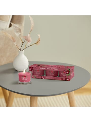 Yankee Candle 3er-Set: Duftkerzen "Black Cherry" - 3x 37 g