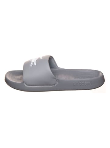 Lacoste Pantoletten in Grau/ Weiß