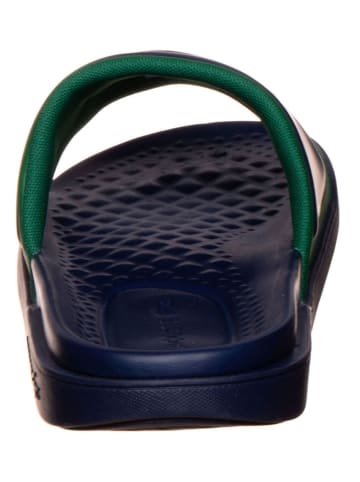 Lacoste Slippers donkerblauw/wit