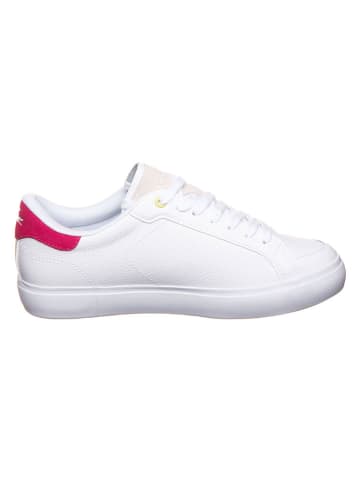 Lacoste Leren sneakers wit/roze