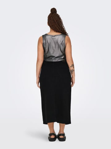 ONLY Carmakoma Jeansrock in Schwarz