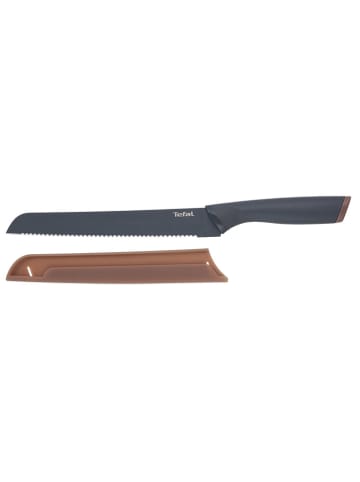 Tefal Nóż "Fresh Kitchen" w kolorze szaro-jasnobrązowym do chleba - dł. 20 cm