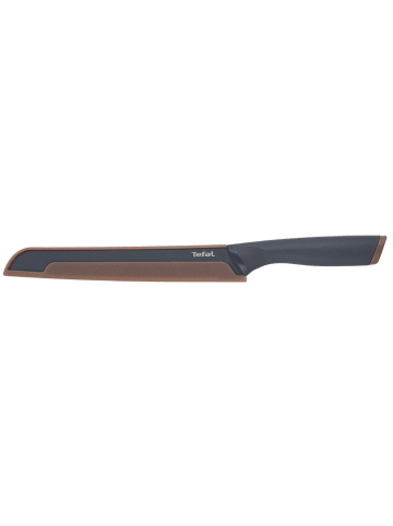 Tefal Nóż "Fresh Kitchen" w kolorze szaro-jasnobrązowym do chleba - dł. 20 cm