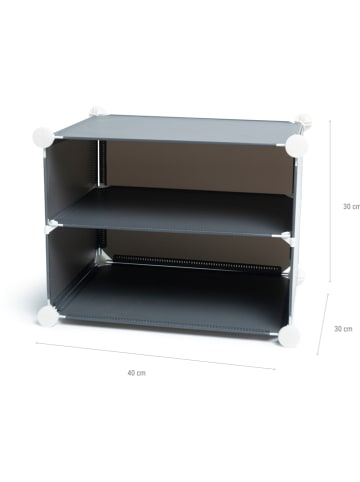 InnovaGoods Schoenenkast grijs - (B)84 x (H)96 x (D)32 cm