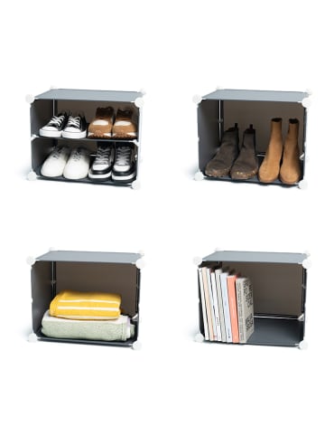 InnovaGoods Schoenenkast grijs - (B)84 x (H)96 x (D)32 cm