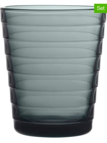 iittala 2-delige set: glazen "Aino Aalto" donkergrijs - 220 ml
