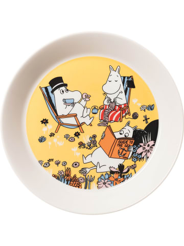 Moomin Dessertbord "Family Time" geel - Ø 19 cm