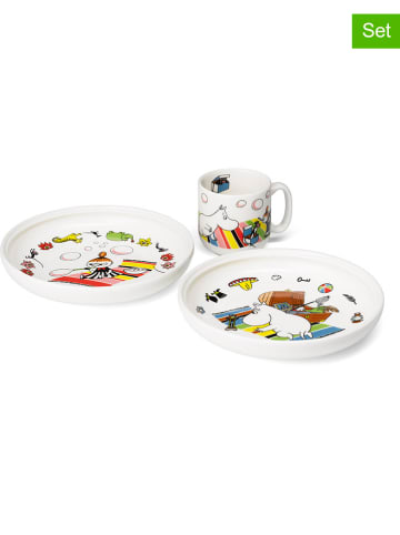 Moomin 2-delige kinderset "Moomintroll" wit/beige